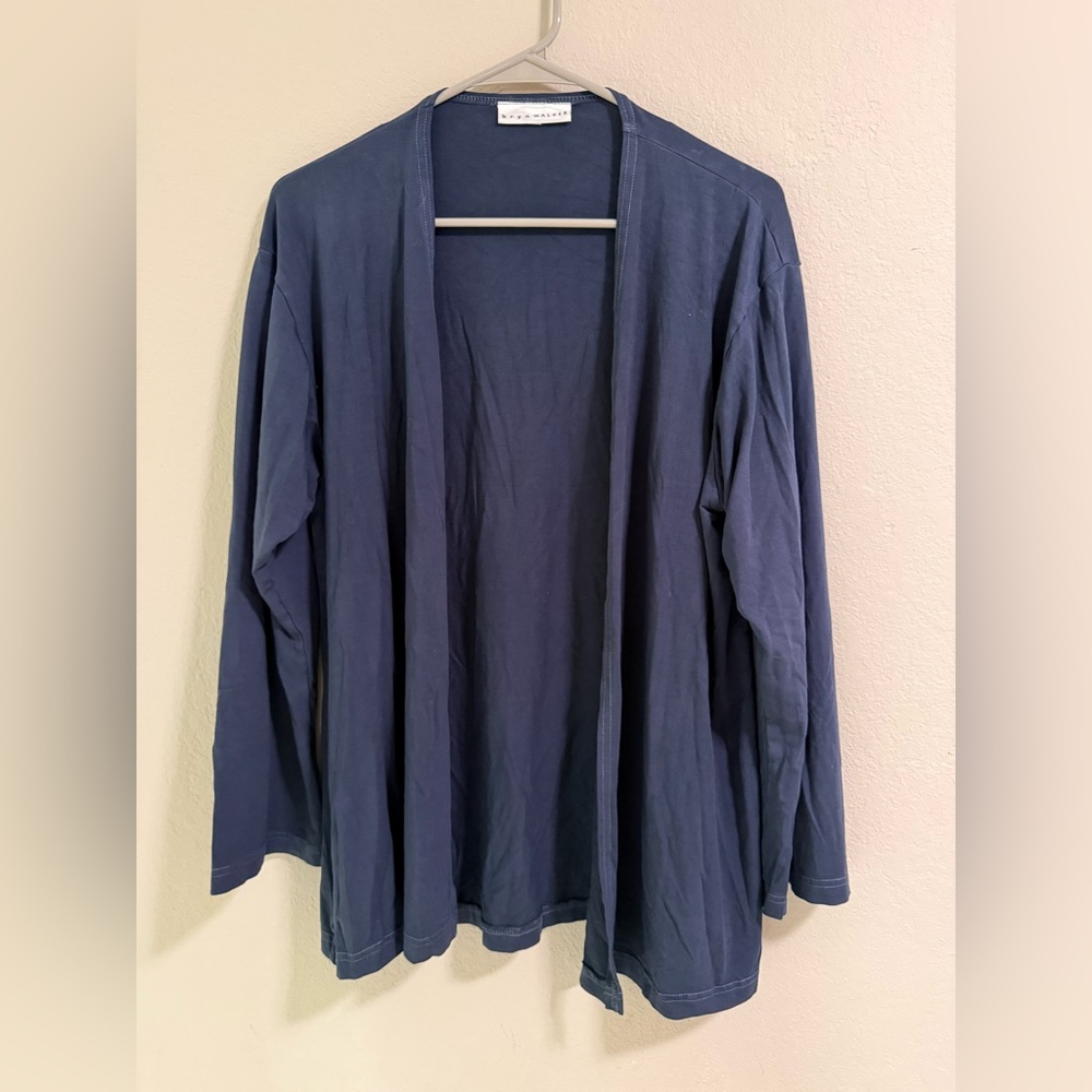 Bryn Walker Open Front Cardigan | Navy | Small | Made in USA